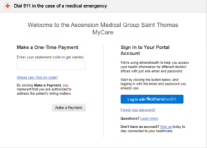 Ascension St Thomas Patient Portal login