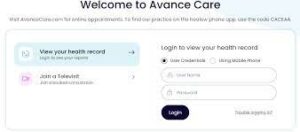 Avance Care Patient Portal