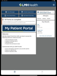 LMH Patient Portal login