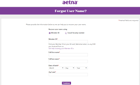 Aetna Patient Portal reset credentials