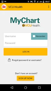 VCU Patient Portal login